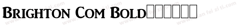 Brighton Com Bold字体转换
